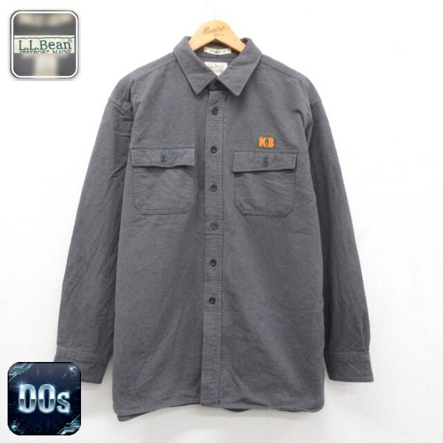 L.L.Bean 00s 長袖シャツ ヘビーフランネル グレー メンズXL相当 | 古着