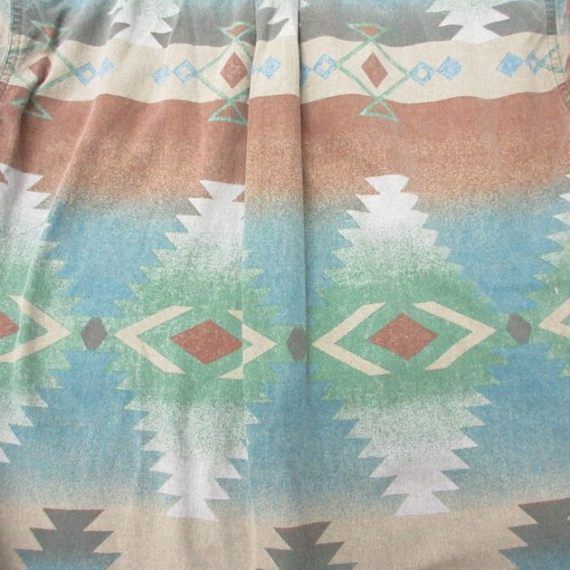 Woolrich 90s USA製ウールジャケットネイティブ総柄ML相当 古着 古着通販 L☆古着 ウールリッチ Woolrich 長袖 シャツ メンズ 90年代