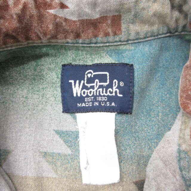 古着通販 L☆古着 ウールリッチ Woolrich 長袖 シャツ メンズ 90年代