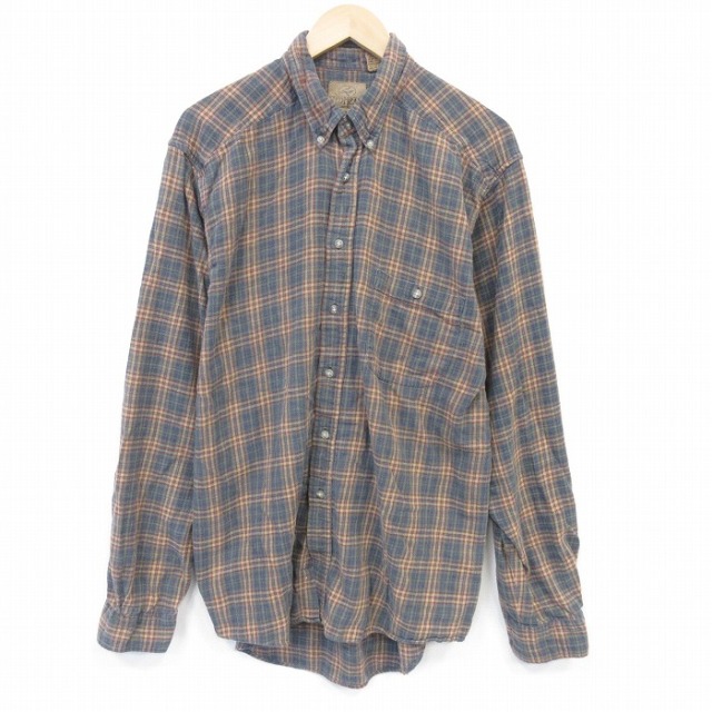 XL★古着 レッドヘッド 長袖 フランネル シャツ メンズ コットン ボタンダウン 茶他 チェック 26apr03