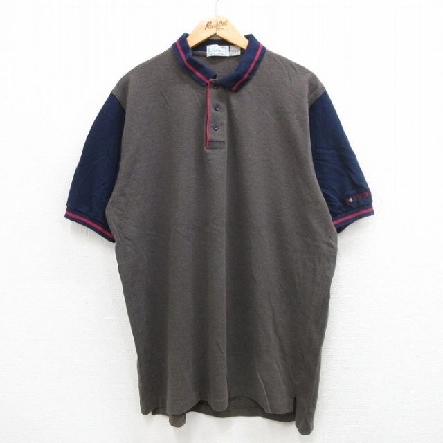 【50%OFF】90s 半袖ポロシャツ KOCH ブラウン XL | 古着