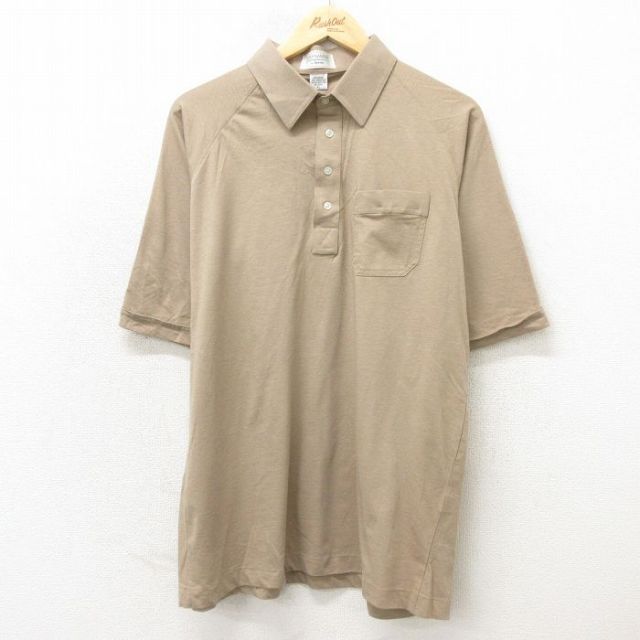 【50%OFF】アロー 00s 半袖ポロシャツ ラグラン ベージュ XL | 古着