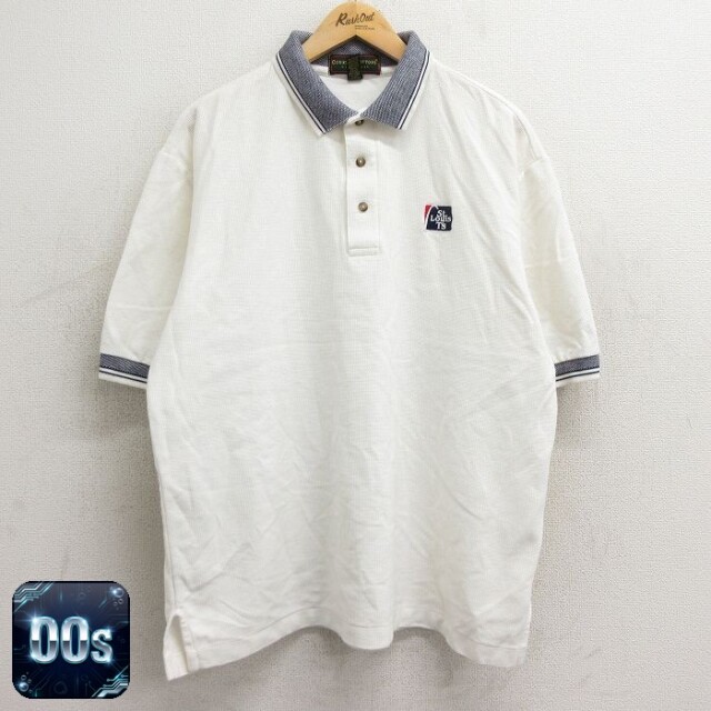 00s 半袖ポロシャツ セントルイス ホワイト XL | 古着