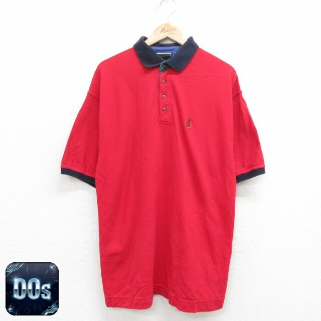 ビューグルボーイ 00s 半袖ポロシャツ 鹿の子 レッド XL | 古着