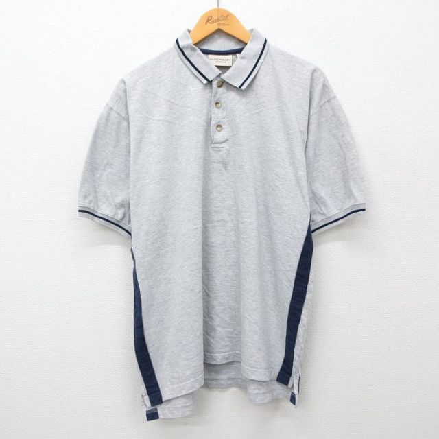 【50%OFF】グレー霜降り 半袖ポロシャツ 00s XL | 古着