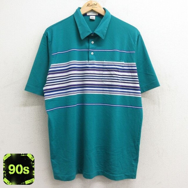 【50%OFF】アロー 90s 半袖ポロシャツ ライトブルー XL | 古着
