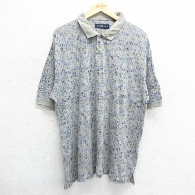 【50%OFF】半袖ポロシャツ グレー XL | 古着
