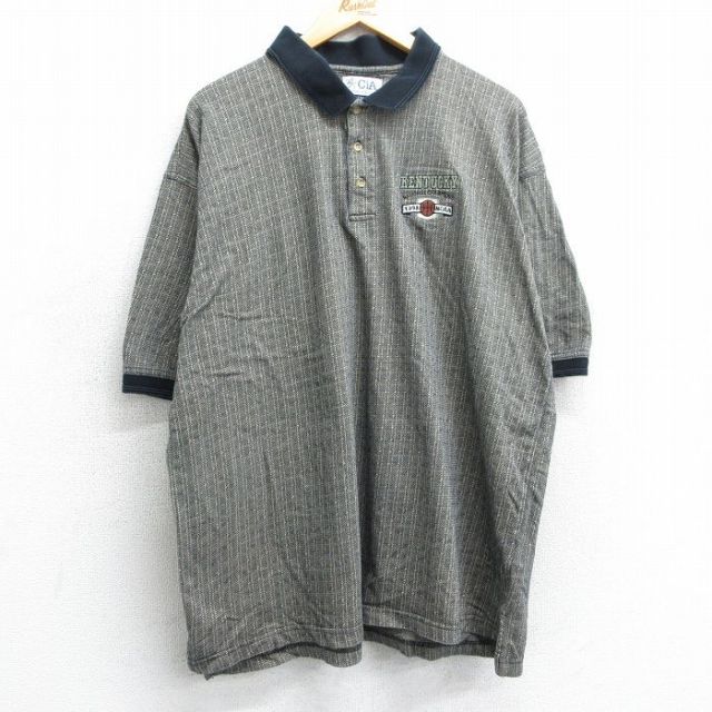 【50%OFF】90s 半袖ポロシャツ ケンタッキーバスケットボール カーキ XL | 古着