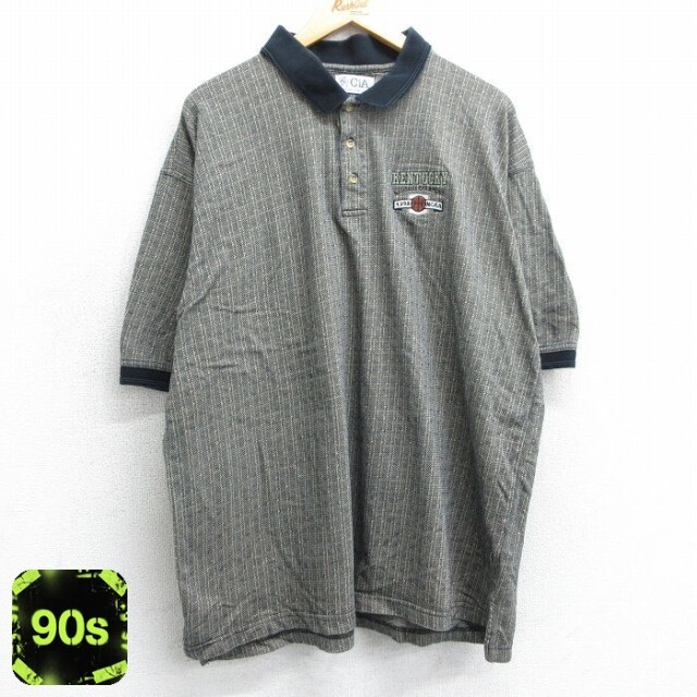 90s 半袖ポロシャツ ケンタッキーバスケットボール カーキ XL | 古着