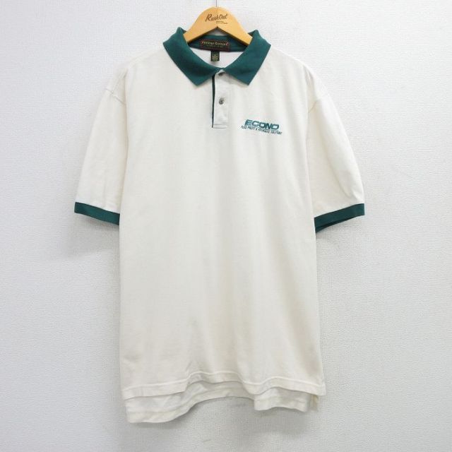 【50%OFF】00s 半袖ポロシャツ ECONO ベージュ XL | 古着
