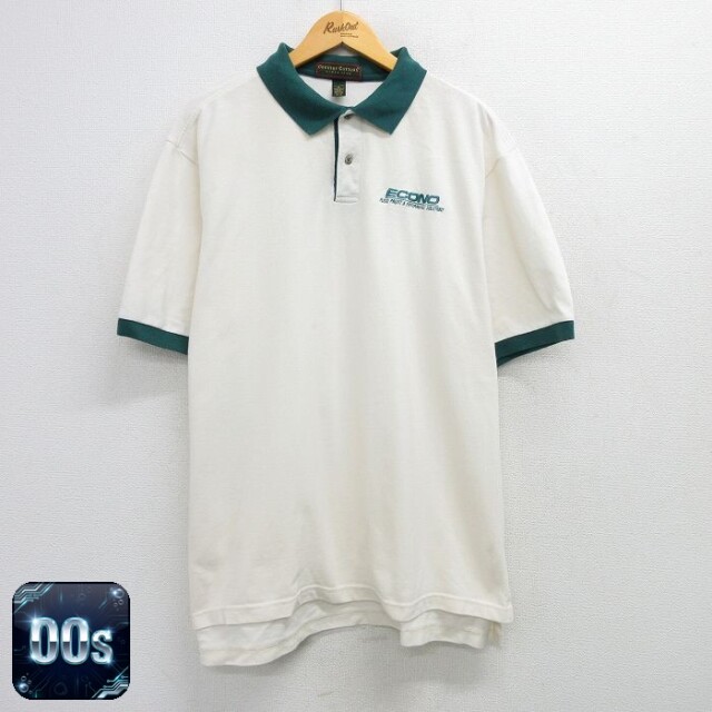 00s 半袖ポロシャツ ECONO ベージュ XL | 古着