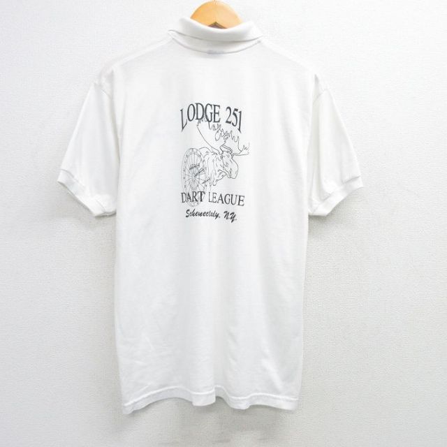 【50%OFF】フルーツオブザルーム 90s 半袖ポロシャツ シカ ホワイト XL | 古着