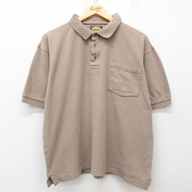 【50%OFF】カベラス 00s 半袖ポロシャツ ベージュ XL | 古着