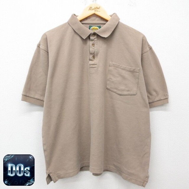 【50%OFF】カベラス 00s 半袖ポロシャツ ベージュ XL | 古着