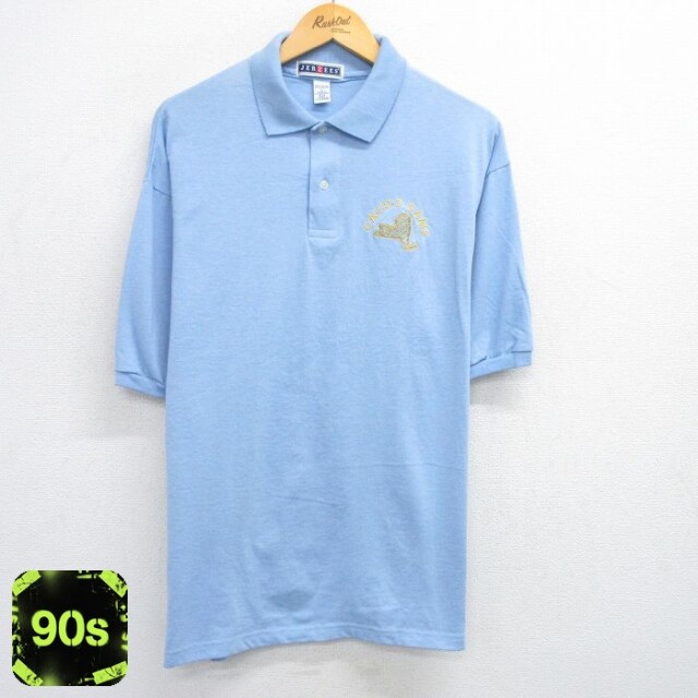 ジャージーズ 90s 半袖ポロシャツ CALICO SAMS ネイビー XL | 古着