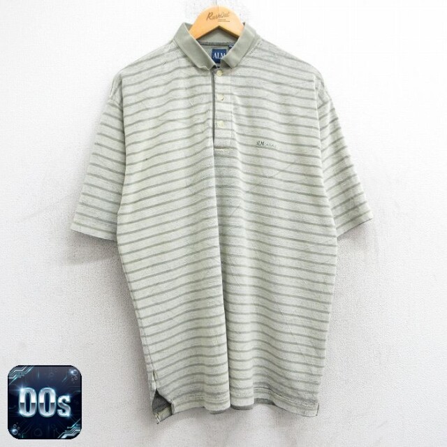00s 半袖ポロシャツ ALM グリーン XL | 古着