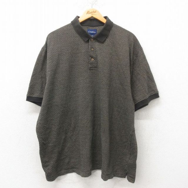 XL★古着 カタリナ 半袖 ポロ シャツ メンズ 大きいサイズ 黒他 ブラック 25jun02 中古 トップス