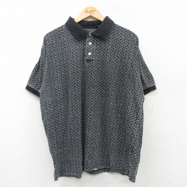 【50%OFF】半袖ポロシャツ ブラック XL | 古着
