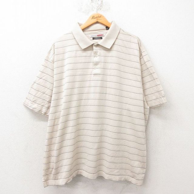 【50%OFF】グランドスラム 半袖ポロシャツ ベージュ XL | 古着