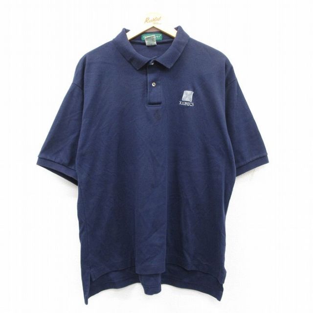 【50%OFF】XIONICS 90s 半袖ポロシャツ ネイビー XL | 古着