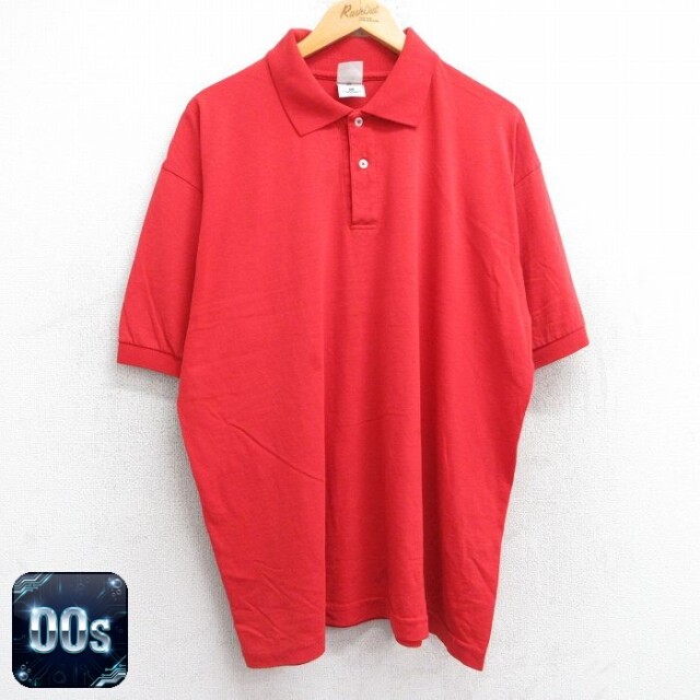 フルーツオブザルーム 00s 半袖ポロシャツ レッド XL | 古着