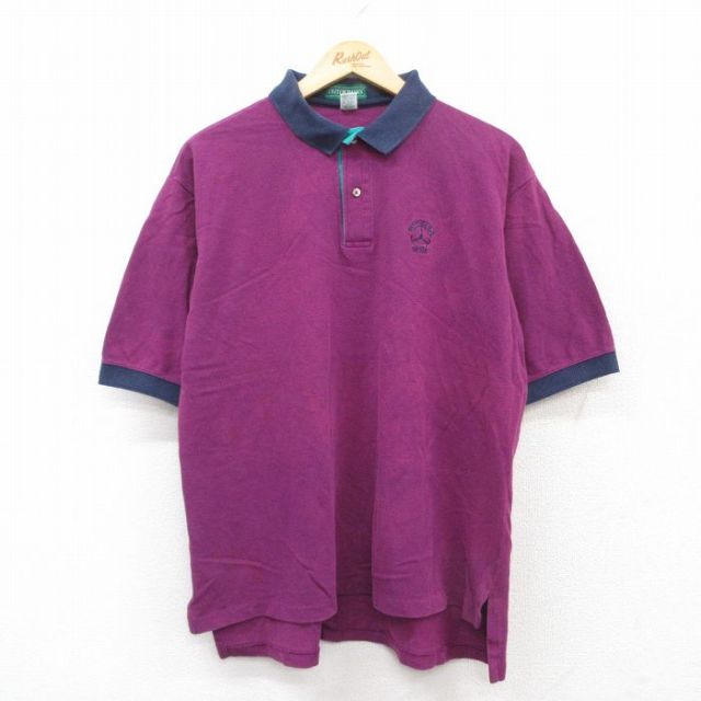 【50%OFF】メルセデスベンツ 90s 半袖ポロシャツ パープル XL | 古着