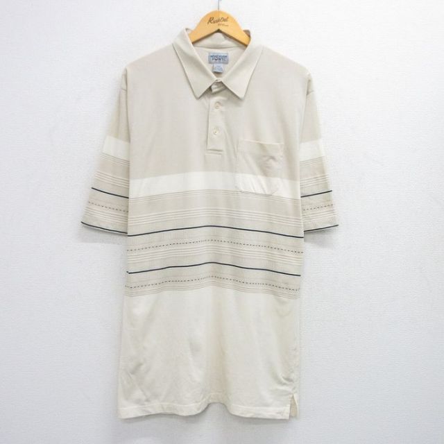半袖ポロシャツ ベージュ XL | 古着