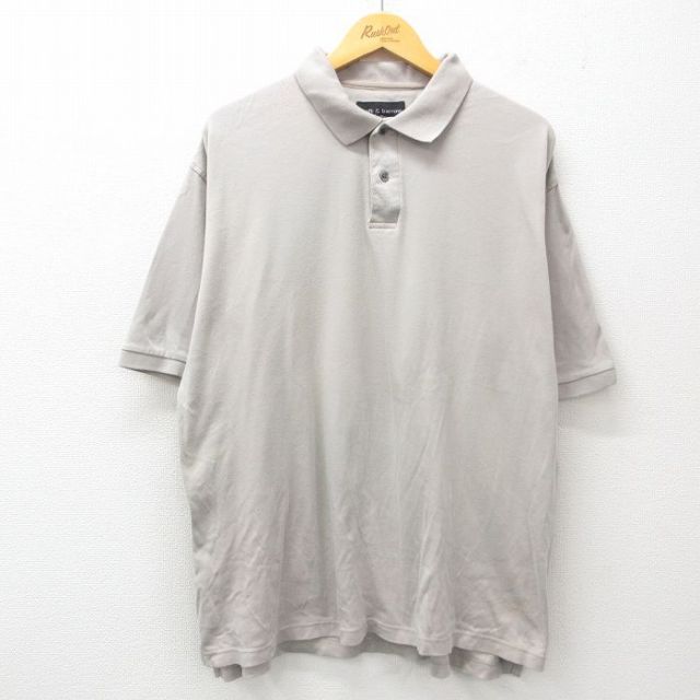 【50%OFF】半袖ポロシャツ グレー XL | 古着