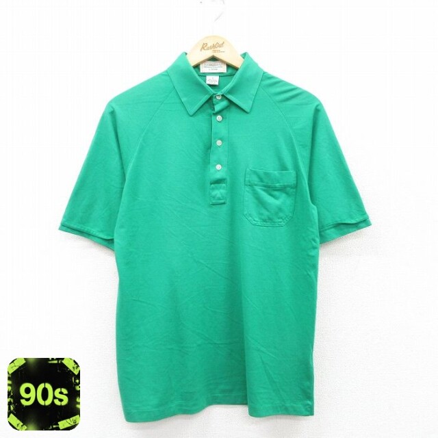【50%OFF】アロー 90s 半袖ポロシャツ グリーン M | 古着