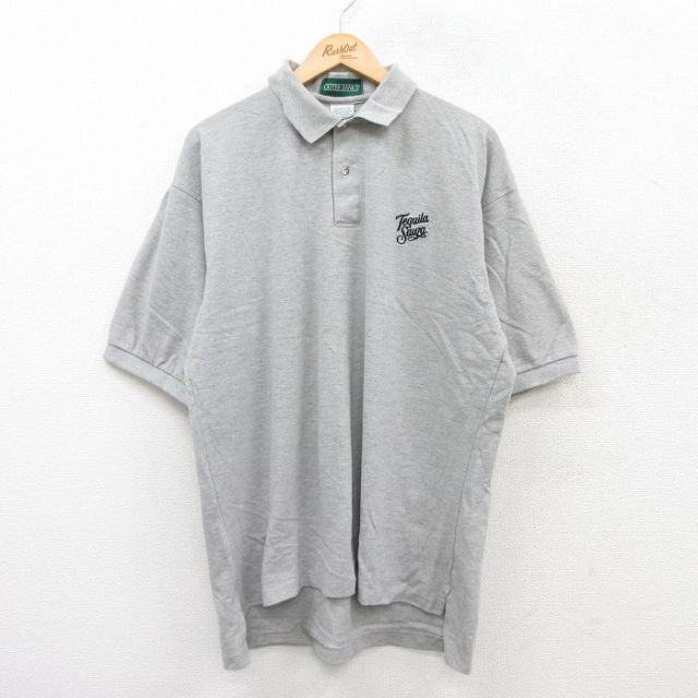 サウサ 00s 半袖ポロシャツ グレー XL | 古着