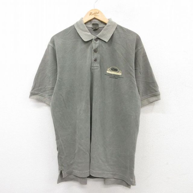 【50%OFF】カベラス 半袖ポロシャツ WILLIAMS CONTRACTING グレー XL | 古着