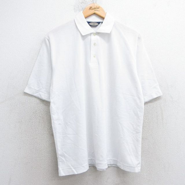 【50%OFF】タウンクラフト 90s 半袖ポロシャツ ホワイト XL | 古着