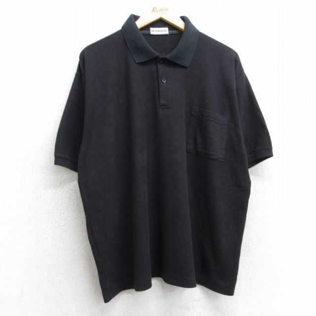 XL★古着 マックレガー 半袖 ポロ シャツ メンズ 90年代 90s 大きいサイズ 黒 ブラック 25jul09 中古 トップス