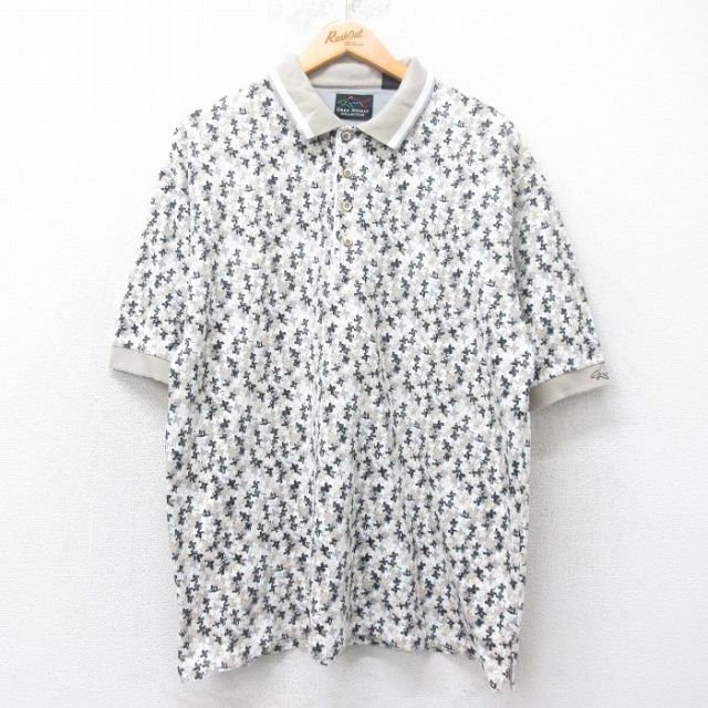 【50%OFF】グレッグノーマン 半袖ポロシャツ カーキ XL | 古着