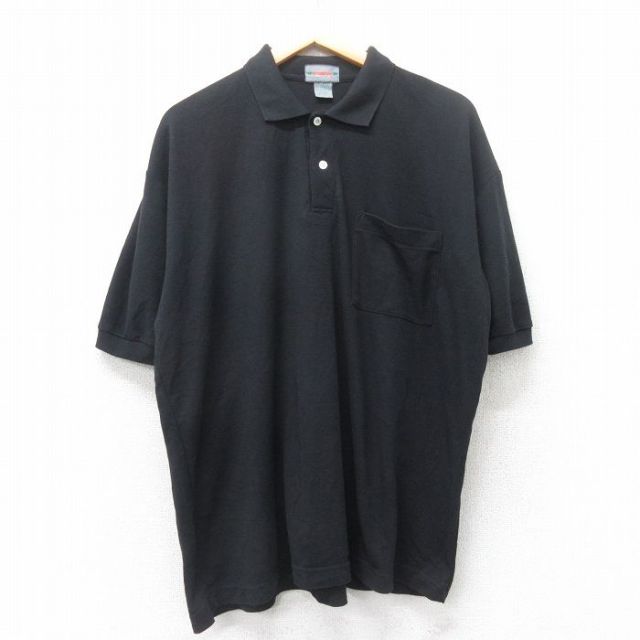 XL★古着 マックレガー 半袖 ポロ シャツ メンズ 90年代 90s 大きいサイズ 黒 ブラック 25jul11 中古 トップス