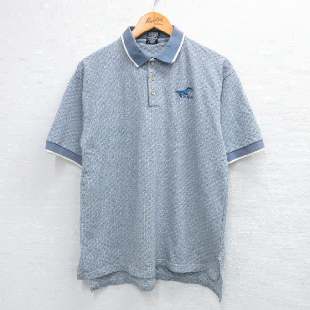 マウイ 90s 半袖ポロシャツ クジラ ネイビー L | 古着