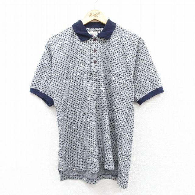 M★古着 半袖 ポロ シャツ メンズ コットン グレー他 25jul15 中古 トップス