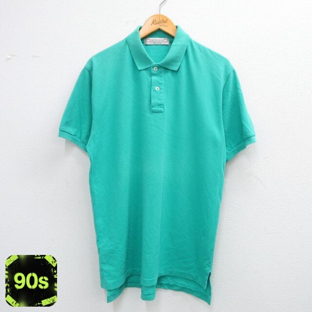 90s 半袖ポロシャツ グリーン XL | 古着