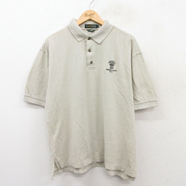 【50%OFF】IVES HILL 00s 半袖ポロシャツ カーキ XL | 古着