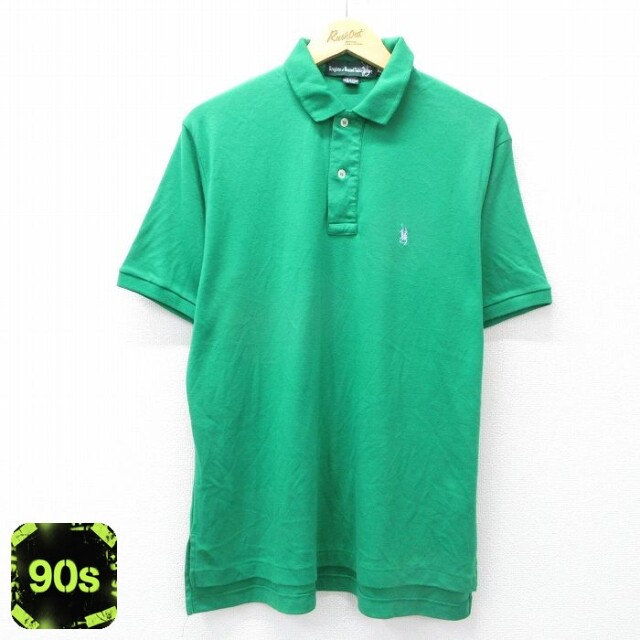 ポロシャツ 90s 半袖ポロシャツ グリーン XL | 古着