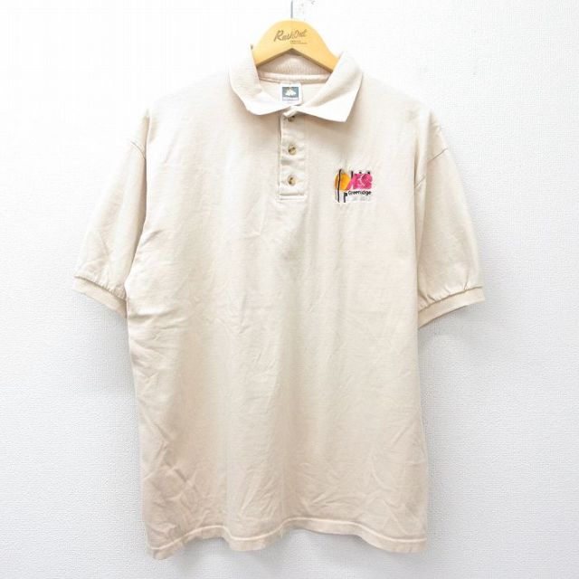 【50%OFF】Greenidge 00s 半袖ポロシャツ ベージュ XL | 古着