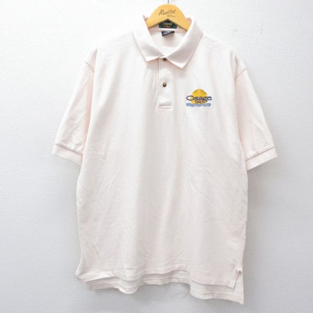 【50%OFF】Dunbrooke 90s 半袖ポロシャツ Osage 生成り ベージュ XL | 古着