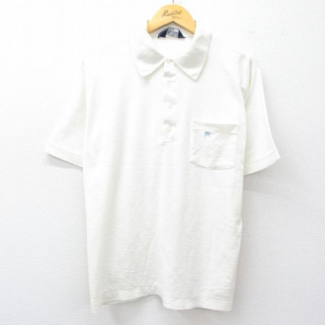 XL★古着 アーノルドパーマー 半袖 ポロ シャツ メンズ 80年代 80s USA製 白 ホワイト 25jul30 中古 トップス