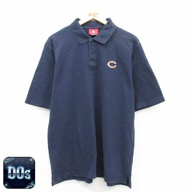 【50%OFF】NFL シカゴベアーズ 00s 半袖ポロシャツ アメフト ネイビー XL | 古着