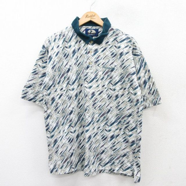 半袖ポロシャツ ゴルフ グリーン XL | 古着