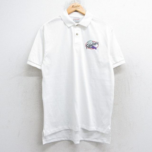 90s 半袖ポロシャツ Robintino ホワイト L | 古着