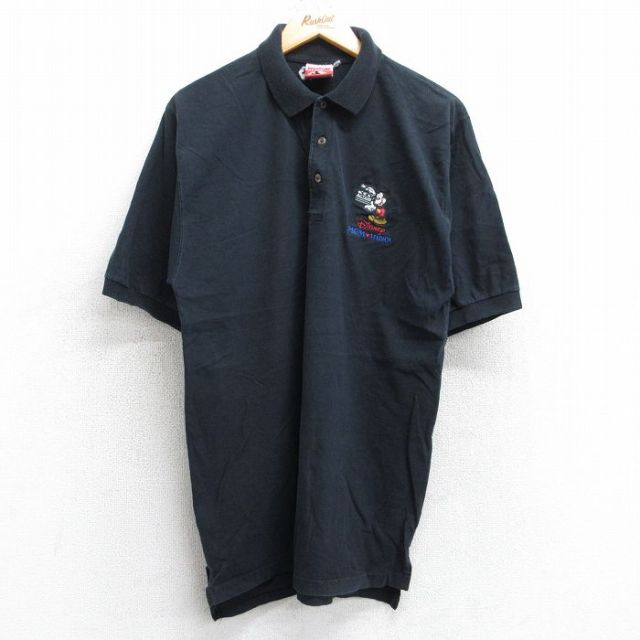 古着通販 L☆古着 半袖 ポロ シャツ メンズ 90年代 90s ディズニー