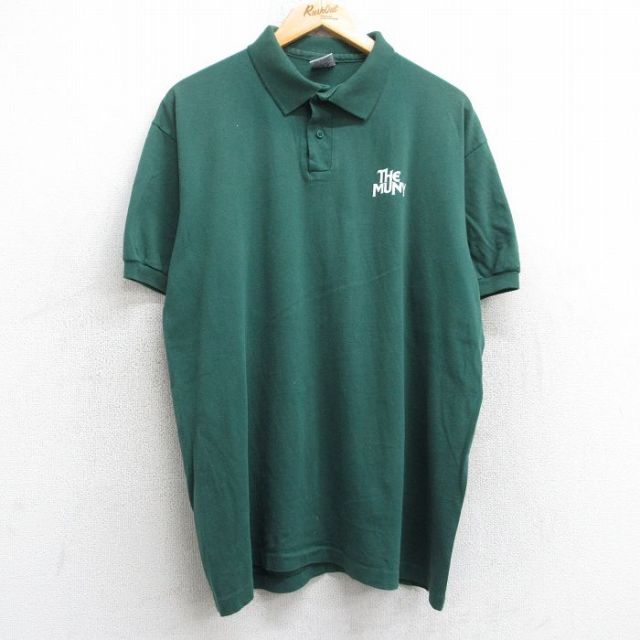 【50%OFF】90s 半袖ポロシャツ THE MUNY グリーン XL | 古着