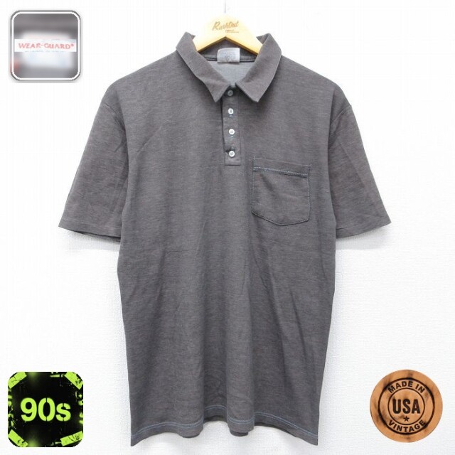 【20%OFF】Wear Guard 90s 半袖ポロシャツ ブラウン メンズL相当 | 古着