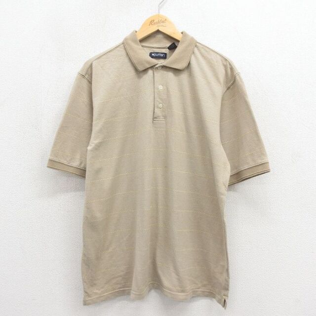 ピューリタン 00s 半袖ポロシャツ ベージュ メンズXL相当 | 古着